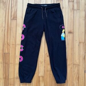 Billabong The Simpsons Homer Donut Sweatpants Black Mens Size L / 14